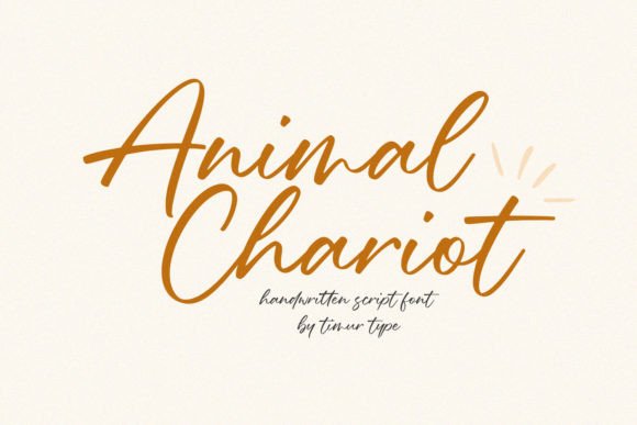 Animal Chariot: A Handwritten Font for Elegant Design