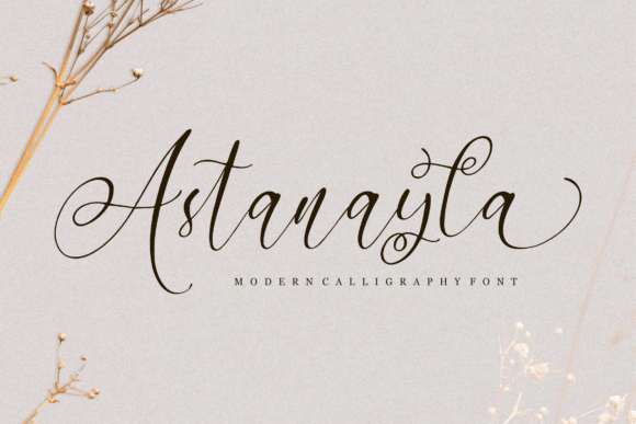 Astanayla: A Modern Calligraphy Font for Elegant Projects