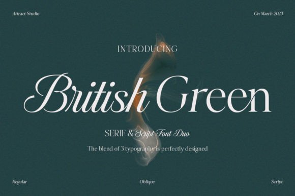British Green: A Font Duo for Timeless Branding