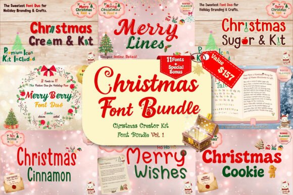 Christmas Font Bundle: Your All-in-One Holiday Design Toolkit