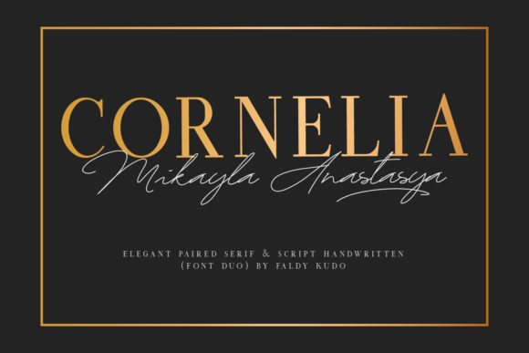 Cornelia Font Duo: The Elegant Script and Serif Pair