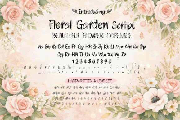 Floral Garden: A Script Font for Natural Elegance