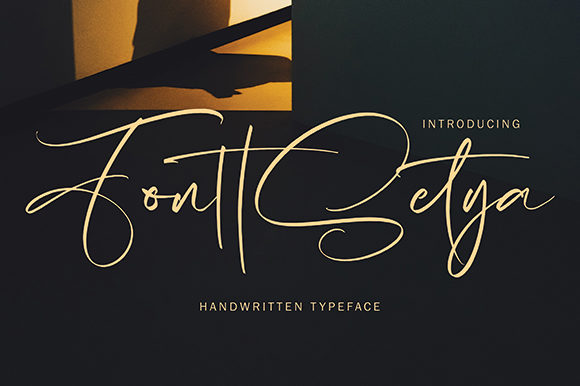 FonttSetya: A Flowing Script for Elegant Branding