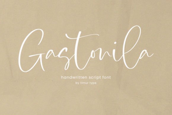 Gastonila: The Sweet Handwritten Font for Invitations & More