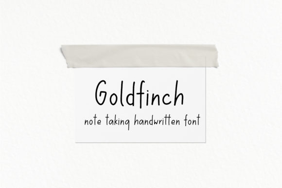 Goldfinch: A Sweet Handwritten Font for Authentic Designs