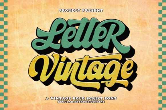 Letter Vintage: Capturing the Bold Spirit of the 70s and 80s