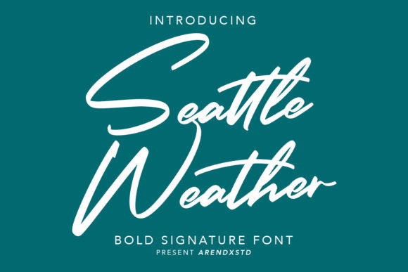 Seattle Weather: The Handwritten Font for Modern Design