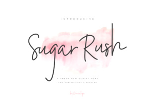 Sugar Rush: A Handwritten Typeface for Modern Creatives