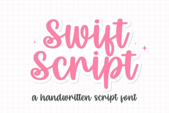 Swift Script: The Handwritten Font for Every Creative Project