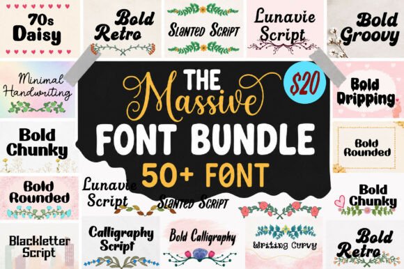 The Massive Mega Bundle: A Designer's Complete Font Toolkit