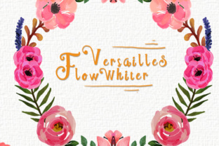 Versailles Flow Whiter: A Script Font with Character